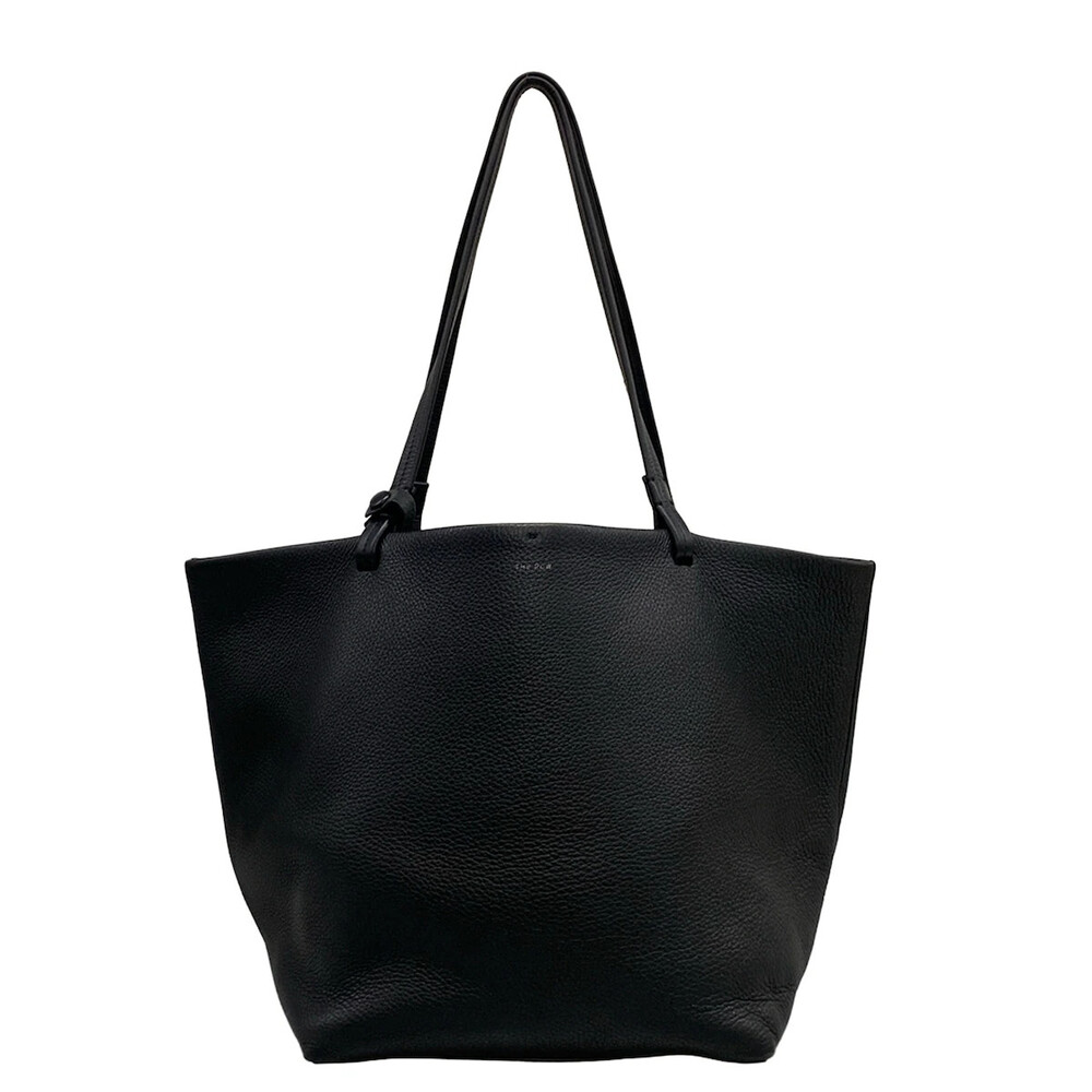 The Row Park Tote Three Black Grain #326123T23B